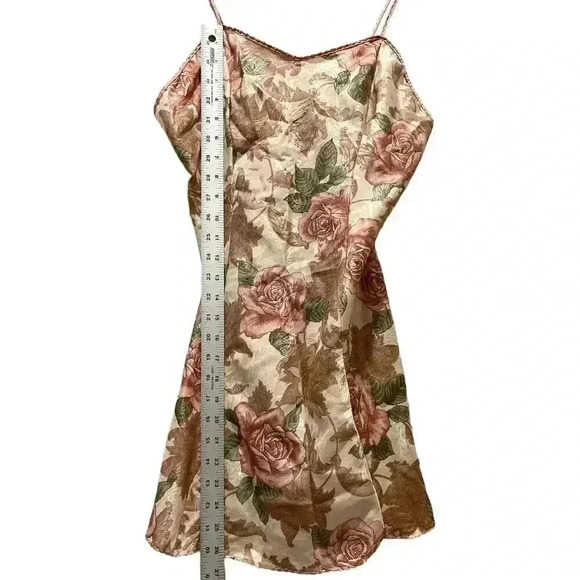 Farr West Vintage Floral Unique Slip Night Dress Size Large Luxurious Coquette - Picture 8 of 8